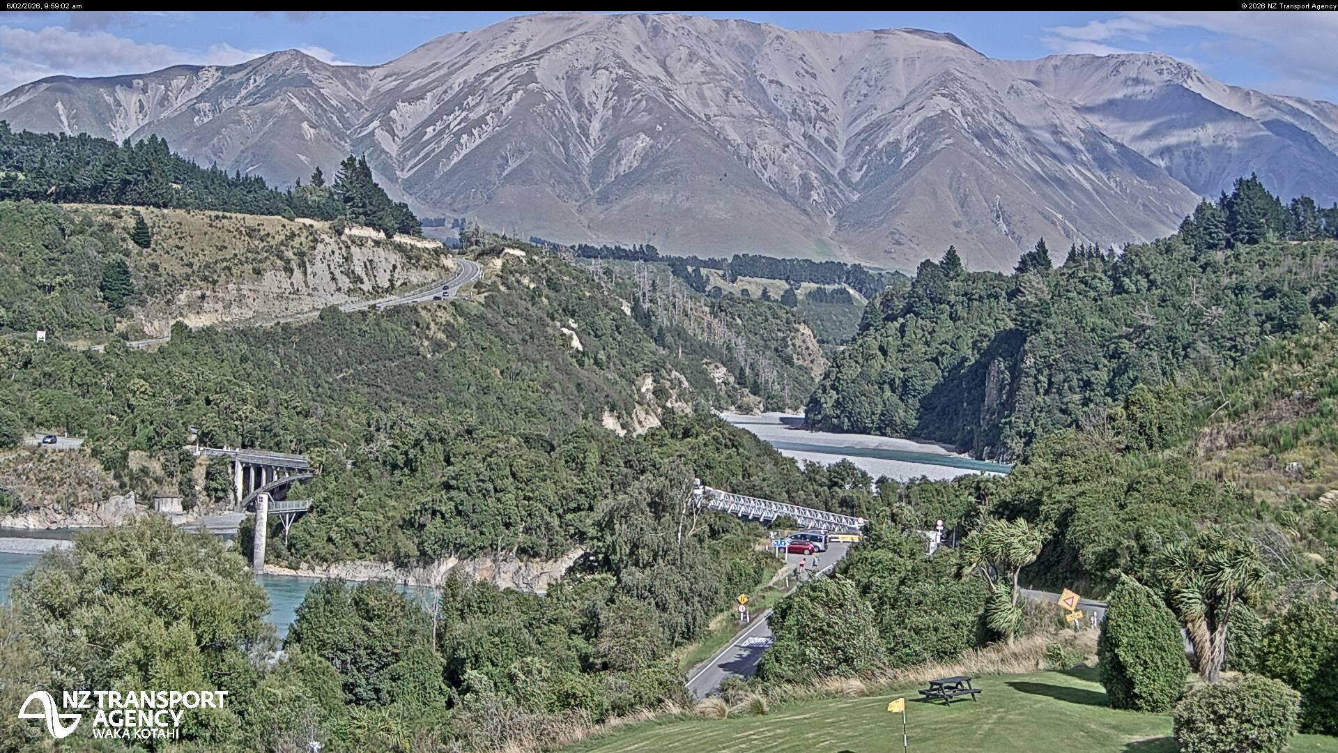 Live feed from SH77 Rakaia Gorge